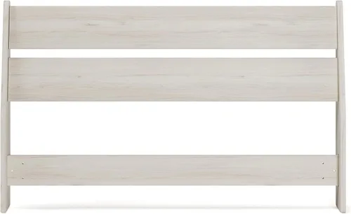 Miniatura 4 de Signature Design by Ashley Socalle Cabecero Moderno de Listones Abiertos Full, Beige Natural Encalar