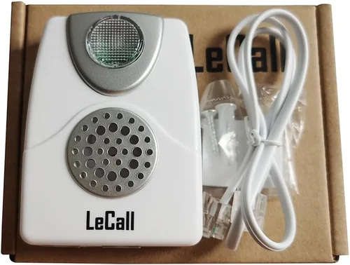 Miniatura 6 de Amplificador de timbre de teléfono/Timbre de teléfono externo/Mejorador de timbre de teléfono para líneas fijas, volumen de timbre ajustable con luz