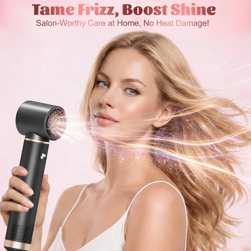 Miniatura 6 de Estilizador de cabello 5 en 1 para mujer, envoltura de rizador de aire, secado, rizado, alisado y voluminizador, juego de herramientas de cepillo