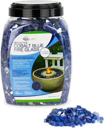 Miniatura 6 de Aquascape Cristal de fuego aguamarina para usar con fuentes de fuego y agua, lugares de fuego, hogueras y más, 1/4 de pulgada, 10 libras 78264