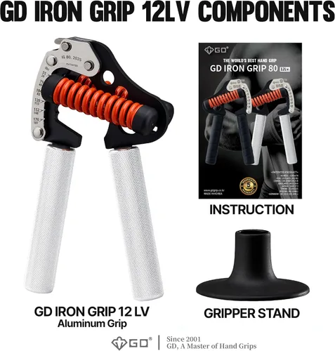 Miniatura 8 de GD IRON GRIP Entrenador de Fuerza de Agarre Fortalecedor de Manos Ajustable Fortalecedor de Agarre de Manos Ejercitador de Agarre de Manos