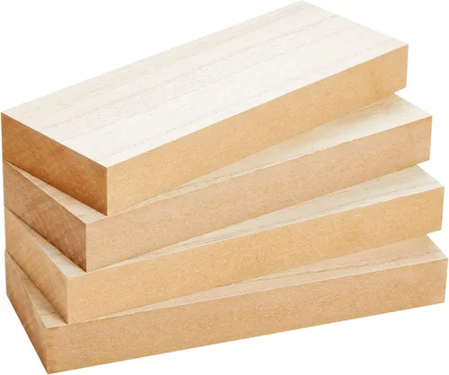 Miniatura 6 de Bright Creations - Bloques de madera sin terminar para manualidades, bloques para letreros, juegos para niños (4 unidades)