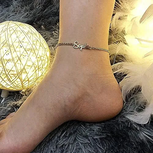 Miniatura 5 de DayOfShe - Pulsera de barra de nombre personalizada de acero inoxidable, grabado a medida, para parejas