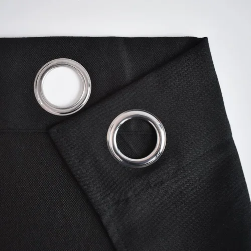 Miniatura 3 de UPOPO Cortinas de niveles de cocina negras de privacidad de lino texturizado de 24 pulgadas de largo, cortinas de café sobre el fregadero, cortinas