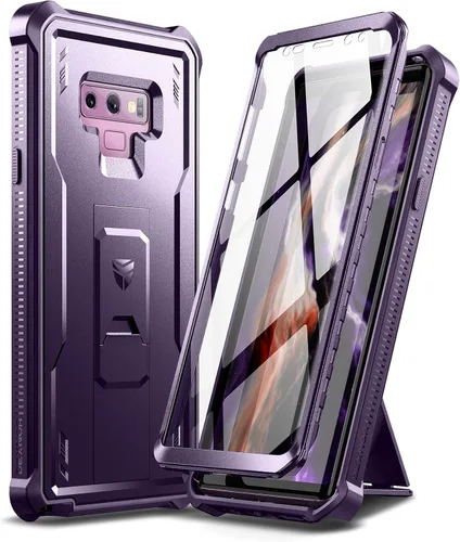 Miniatura 10 de Dexnor Funda de cuerpo completo para Samsung Galaxy Note 9/6.4 pulgadas, [protector de pantalla y soporte integrados] resistente protección de grado