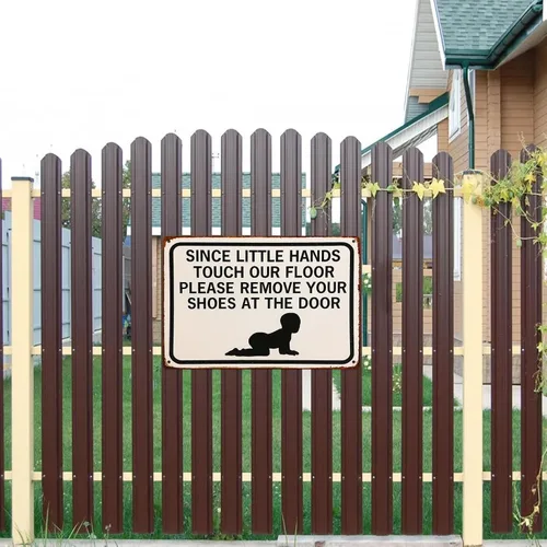 Miniatura 7 de Cartel de metal retro con texto en inglés «Please Remove Your Shoes» para garaje, hombre, cueva, baño, dormitorio, granja, inspirador, arte de pared