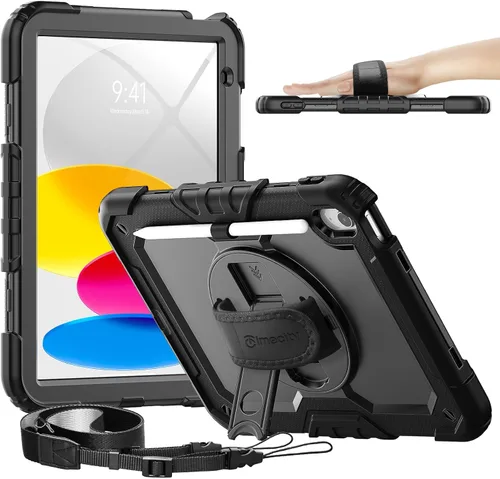 Miniatura 11 de Timecity - Funda para iPad de 9ª/8ª/7ª generación, de 10.2 pulgadas, funda protectora resistente con protector de pantalla, soporte giratorio