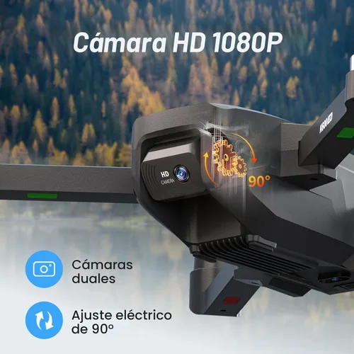 Miniatura 3 de Drone GPS FPV con cámara EIS para adultos, pantalla LCD de 4.5 pulgadas en el controlador, pista al con GPS profesional, sígueme, retorno Gris