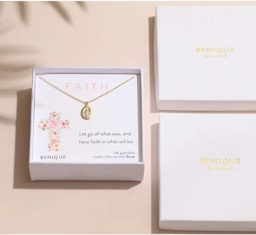 Miniatura 6 de BENIQUE Collar delicado para mujeres y niñas plata de ley 925 maciza o metales rellenos de oro de 14 quilates cadena fina colgante significativo