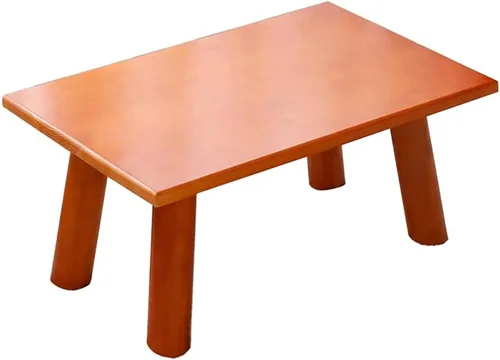 Miniatura 2 de Mesa de Centro Mesa de centro cuadrada pequeña de madera maciza, ventana de bahía, mesa baja, escritorio, sala de estar, dormitorio, balcón, mesa