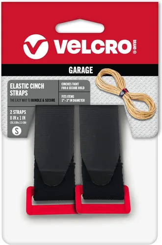 Miniatura 10 de VELCRO Brand Organización de garaje Correas elásticas con hebilla Paquete de postes y estacas, organiza cables de herramientas eléctricas