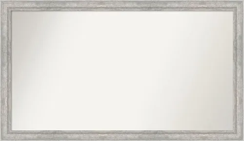 Miniatura 121 de Amanti Art Espejo de baño plateado para sobre fregadero, 23 x 23 pulgadas, espejo cuadrado plateado en ángulo, marco de madera moderno medio, se