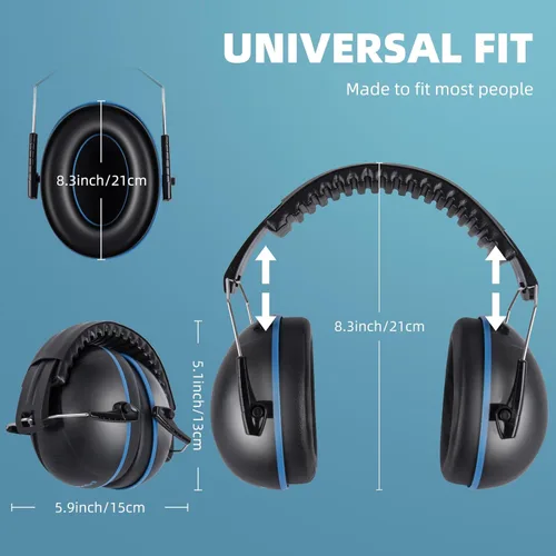 Miniatura 3 de Orejeras con cancelación de ruido para protección auditiva al disparar, auriculares con reducción de ruido SNR 35dB para niños adultos con autismo