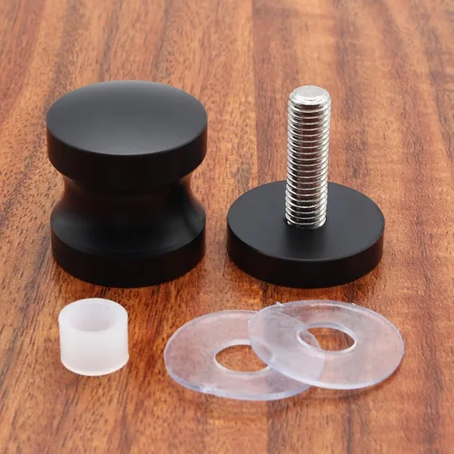 Miniatura 7 de Paquete de 2 Manijas para Puerta de Vidrio de Ducha, Perilla de Acero Inoxidable para Puertas de Ducha Tirador de Un Solo Lado Hardware para Puertas