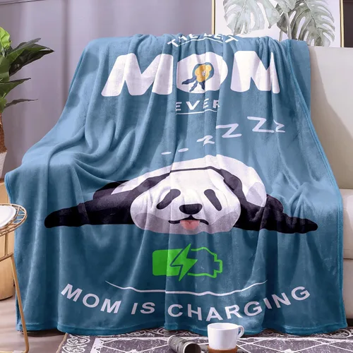 Miniatura 13 de Manta de panda súper suave y acogedora Mantas ligeras azules con diseño de pandas Accesorios de pandabear regalos para niñas, adolescentes y mujeres