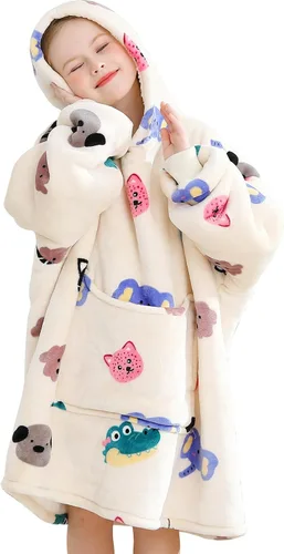 Miniatura 15 de Aemilas Wearable Blanket Hoodie - Warm Sherpa Blanket Sweatshirt as Gifts for Adult Women Mom Men, One Size Fits All