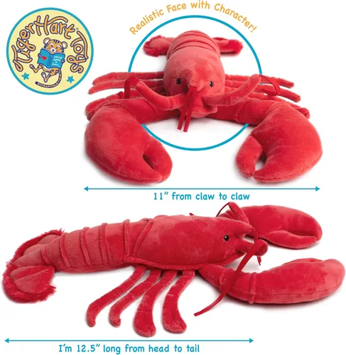 Miniatura 4 de TigerHart Lenora The Lobster - Peluche de 13 pulgadas