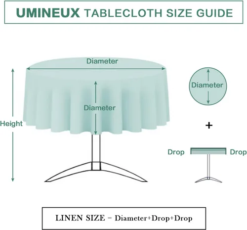 Miniatura 5 de UMINEUX Mantel para exteriores con agujero para sombrilla y cremallera, para primavera/verano, impermeable, para picnic, barbacoa, jardín