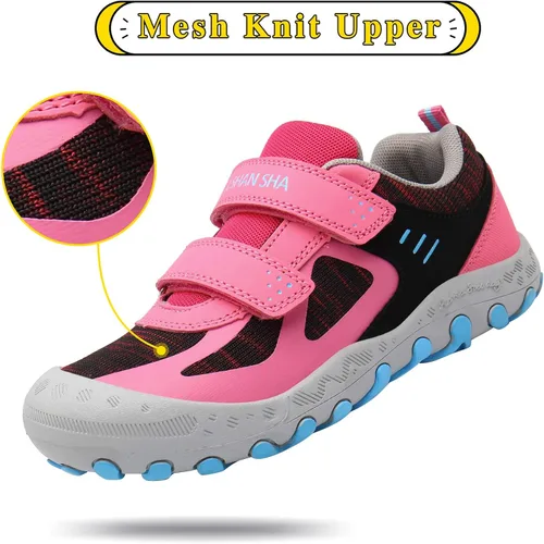 Miniatura 2 de Mishansha Zapatos de senderismo para niños y niñas de punto de malla tenis de caña baja para exteriores senderismo escalada correr