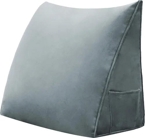 Miniatura 7 de Almohada de cuña para cabecero de cama Almohada pequeña de refuerzo para cabecera, almohadas de lectura para sentarse en la cama para adultos, cojín