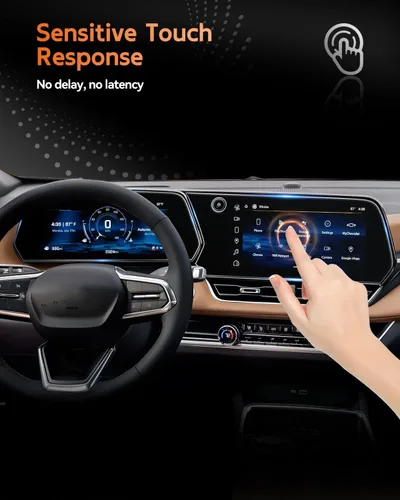 Miniatura 5 de Protector de pantalla para Chevrolet Equinox 2025 2026 – (2 piezas) 9H HD vidrio templado – Chevy Equinox (LT, RS, Activ) 11.3 pulgadas pantalla