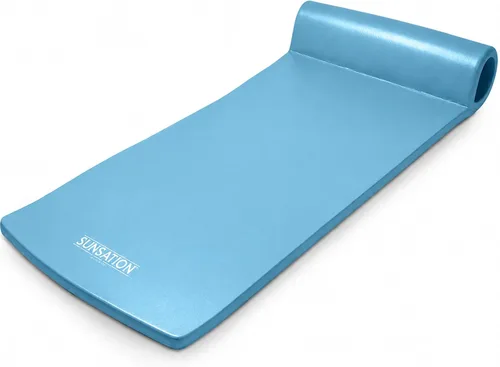 Miniatura 15 de TRC Recreation Sunsation 1.75" Thick Foam Pool Float Lounger w/ Headrest for Lounging & Sunbathing in Swimming Pools, Beaches & Lakes, 70" x 26 Azul