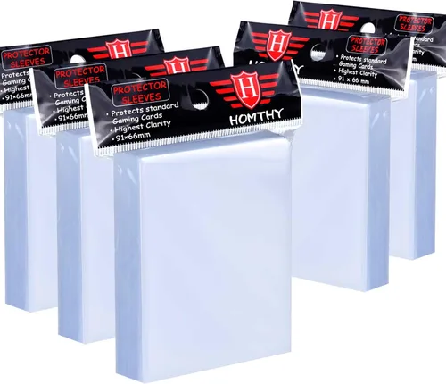 Miniatura 11 de 1000 piezas de protectores rígidos para cartas coleccionables, fundas protectoras suaves, soportes de plástico compatibles con cartas estándar