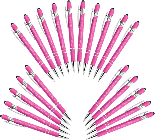 Miniatura 67 de Bolígrafos personalizados personalizados con grabado gratuito a granel con mensaje de nombre, bolígrafos personalizados para negocios, oficina