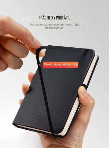 Miniatura 5 de AISBUGUR Cuaderno de bolsillo, cuaderno pequeño, paquete de 2 unidades en total de 320 páginas, cuaderno de bolsillo de 3.7 x 5.7 pulgadas