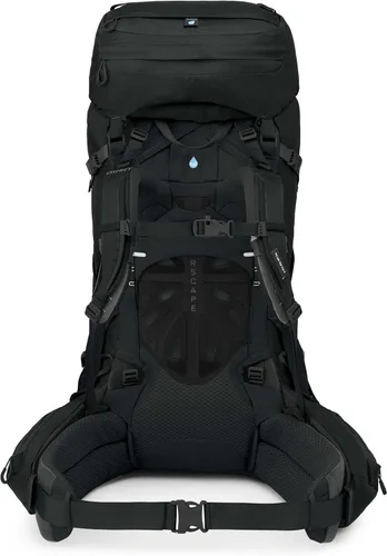 Miniatura 9 de Osprey Aether 65L Mochila de mochilero para hombre, color negro, S/M, ajuste extendido