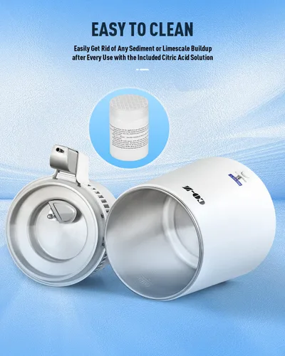 Miniatura 6 de CO-Z Destilador de agua de 1.1 galones, encimera de 750 W, destilador de encimera de oficina en casa destilador de agua que hace la máquina, Máquina