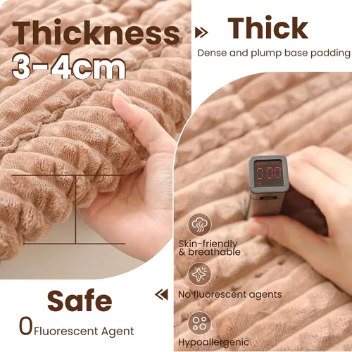Miniatura 3 de Funda lavable para sofá para perros, fundas antideslizantes para sofá para mascotas, funda de sofá para perros de pelo esponjoso para protector