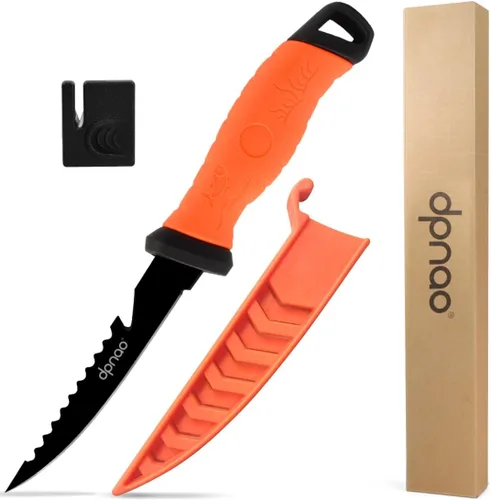Miniatura 8 de Cuchillo de filete de pesca, hoja afilada y flexible de acero inoxidable de 7 a 9 pulgadas, cuchillos de nivel profesional para filetear y deshuesar