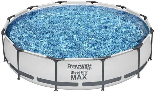 Miniatura 6 de Bestway Steel Pro MAX - Piscina sobre el suelo (12 pies x 30 pulgadas) Piscina familiar redonda para patio trasero al aire libre con forro