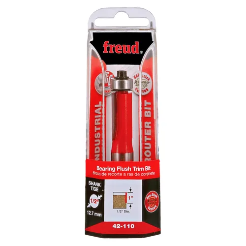 Miniatura 2 de Broca de fresado de 2 ranuras con mango de 1/4 de pulgada Freud 42-080 7/8 de pulgada de diámetro