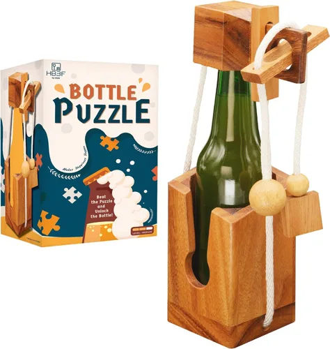 Miniatura 10 de BSIRI Piensa para el rompecabezas de botellas desafiante juego para el cerebro y soporte funcional Ideal para amantes de botellas y divertidos