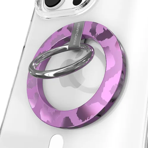 VELVET CAVIAR Compatible con MagSafe Phone Grip – Soporte de anillo magnético con soporte ajustable – Accesorios MagSafe extraíbles para iPhone 16,
