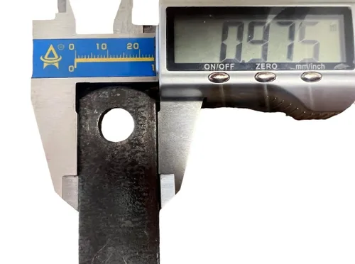 Miniatura 2 de JM - Lengüeta de soldadura de acero, 2 pulgadas de longitud, 1 pulgada con grosor de 1/8 pulgadas, apertura de orificio de 3/8 pulgadas, un extremo