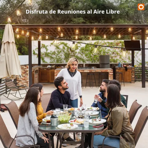 Miniatura 8 de addlon Luces de Cadena Solares de 102 pies (96+6) para exteriores con control remoto, 30 horas + luces de patio impermeables de larga duración, luz