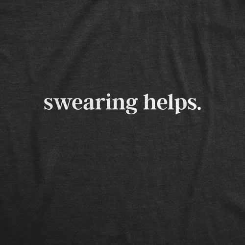 Miniatura 2 de Camiseta divertida para mujer, con texto en inglés "Swearing", con texto en inglés "Curse Word