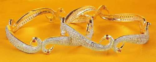 Miniatura 3 de Shiv_Collection Ethnic Bollywood Fashion CZ Stone Indian Bangles Traditional Jewelry