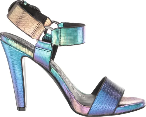 Miniatura 6 de Karl Lagerfeld Paris Sandalias de cuero Cieone con punta abierta para mujer