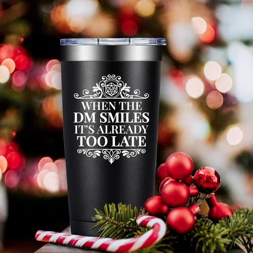 Miniatura 9 de Regalos de Dungeons and Dragons - Regalos para Dungeon Master - Regalo de Navidad para Dungeon Master D&d Dnd Dm Rpg Fans - Vaso Dnd de 20oz