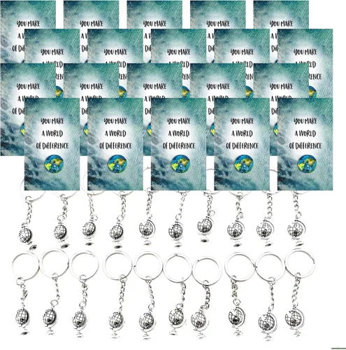 Miniatura 7 de Smiling Wisdom 20 regalos a granel You Make A World of Difference Apreciation Mini tarjetas de 3.5 x 2 pulgadas Equipo de empleados