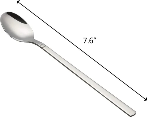 Miniatura 2 de Morcte Cuchara larga de té helado de 12 piezas, cuchara agitadora de mango largo de acero inoxidable Long Handle Iced Tea Spoon, Coffee Spoon, Ice
