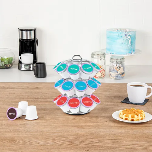 Miniatura 3 de Restaurantware Restpresso - Soporte para cápsulas de café de 6.7 x 8.7 pulgadas, 1 carrusel de cápsulas duradero, capacidad para 27 K-Cups de 360