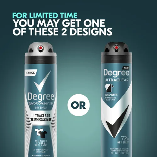 Miniatura 3 de Degree Desodorante Antitranspirante para Hombres en Aerosol Seco Negro + Blanco Protege de las Manchas de Desodorante Antitranspirante para Hombres