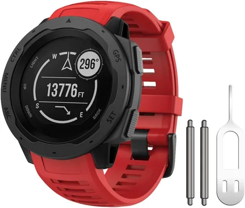 Miniatura 19 de NotoCity Correa de repuesto para Garmin Instinct, correa de repuesto de silicona suave, solo compatible con Instinct Sports GPS Smart Watch
