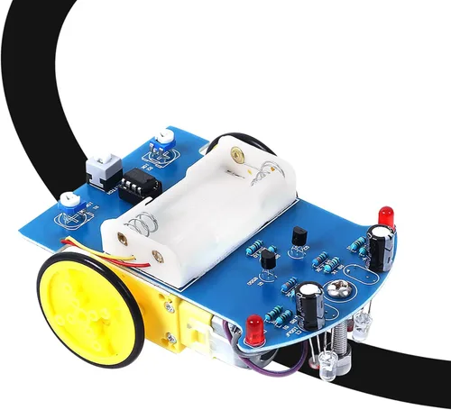 Miniatura 8 de WHDTS kit de manualidades para construir auto de monitoreo inteligente D2-5, para competencias escolares.