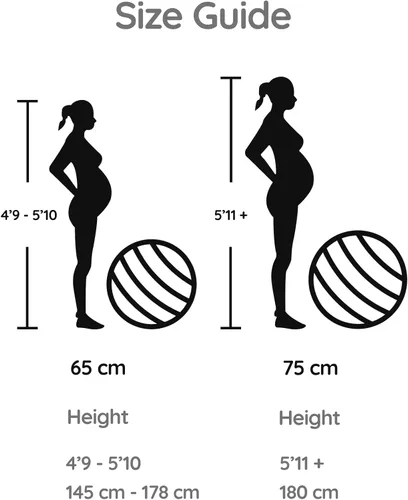 Miniatura 9 de BABYGO Pelota de Parto – Juego de pelota y libro de yoga para embarazo, trabajo de parto y ejercicio con enfoque en trimestres, fisioterapia de Oliva